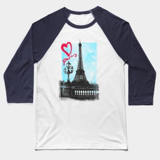 heart paris Baseball T-Shirt